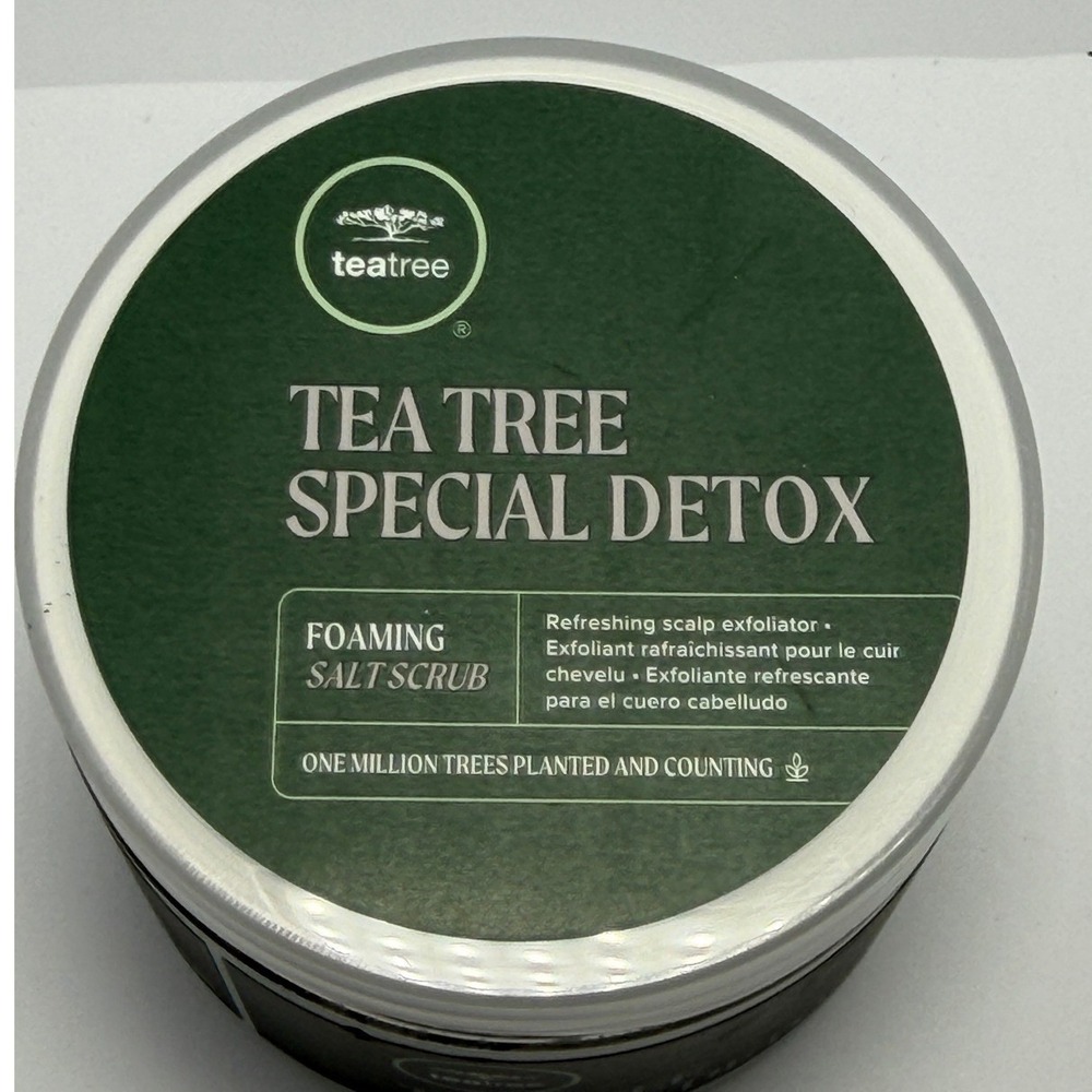 Tea Tree Special Detox Foaming Salt Scrub 6.5 oz Scalp Exfoliator Paul Mitchell